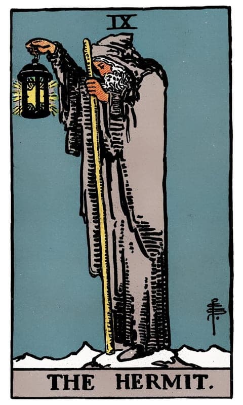 The Hermit, Rider–Waite–Smith deck