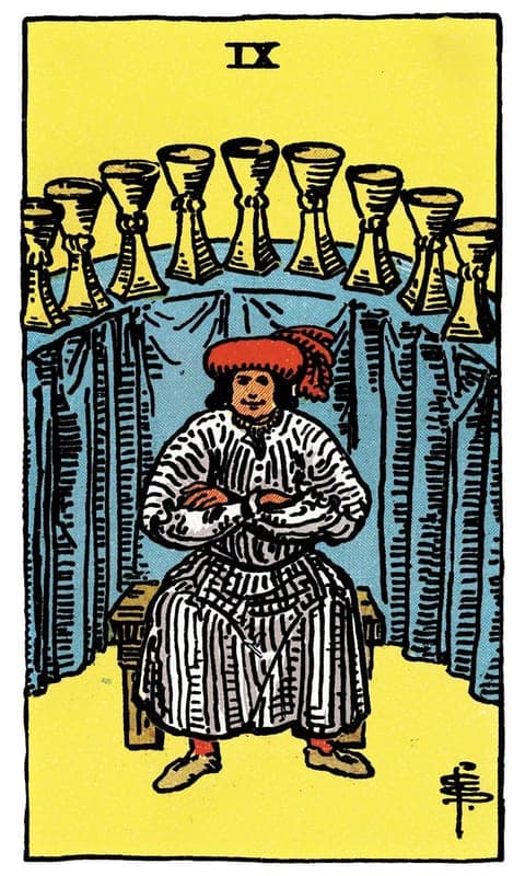 Nine of Cups, Rider–Waite–Smith deck